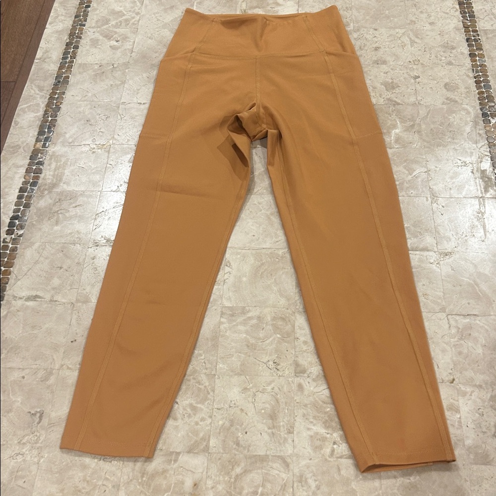 NWOT Girlfriend Collective 4024 Bronze Compressive Pockets Legging‎ Size S